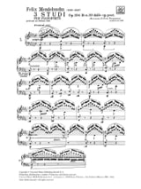 3 Etudes Opus 104b. - MENDELSSOHN - Partition - Piano